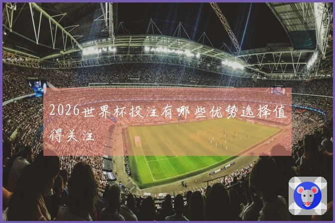 2026世界杯投注有哪些优势选择值得关注