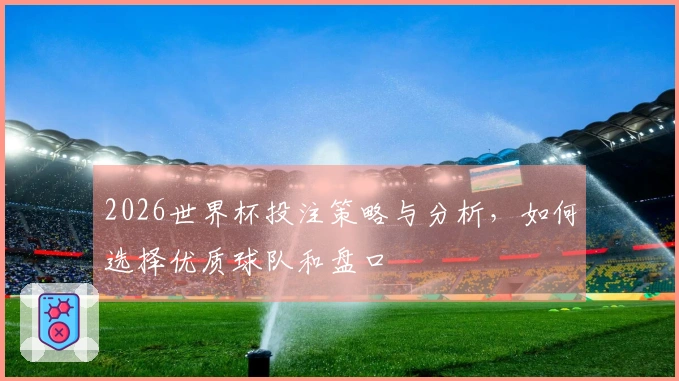 2026世界杯投注策略与分析，如何选择优质球队和盘口
